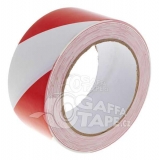 Bezpečnostní výstražná lepící páska PVC červeno-bílá návin 33m/ balení 36 ks