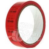 Market TAPE - 10mtr PVC označovací páska na kabely červená, návin 33m