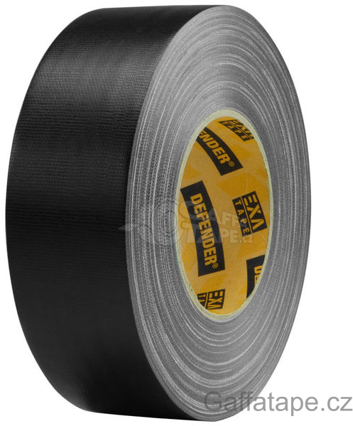 Gaffa tape - DEFENDER® černá polomatná ,EXA-TAPE® bez ERGO jádra