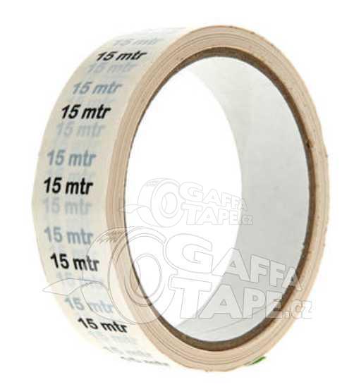 Market TAPE - 15mtr PVC označovací páska na kabely bílá, návin 33 m
