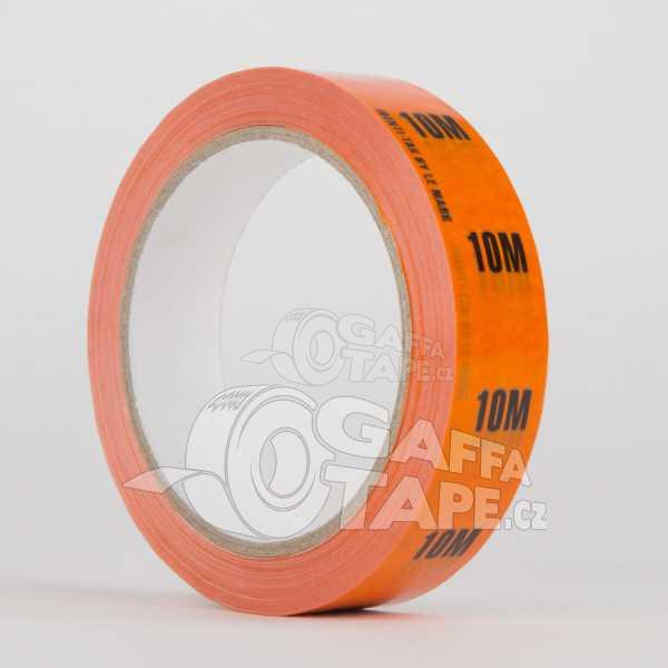IDENTI-TAK TAPE - 10m PVC označovací páska na kabely oranžová, balení 5 ks