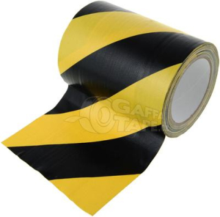 TUNEL TAPE černo-žluté pruhy, šíře 150mm, návin 15 m