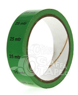 Market TAPE - 25mtr PVC označovací páska na kabely zelená, návin 33m