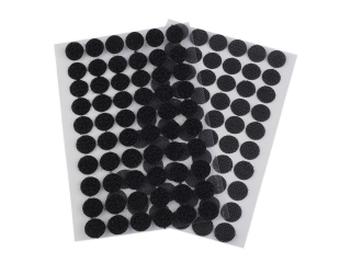 Suchý zip háček + plyš samolepicí,kolečko průměr 15mm, balení 60 párů, černá