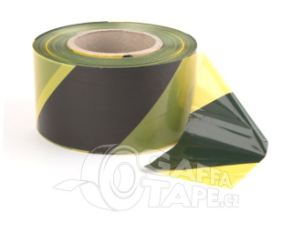 Bezpečnostní ohraničující páska černo-žlutá Heavy Duty Barrier, 75 mmx365 m