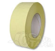 Krepová lepící páska světle žlutá šířka 48mm, návin 50 m - 1 ks
